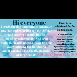 Just telling you what I offer